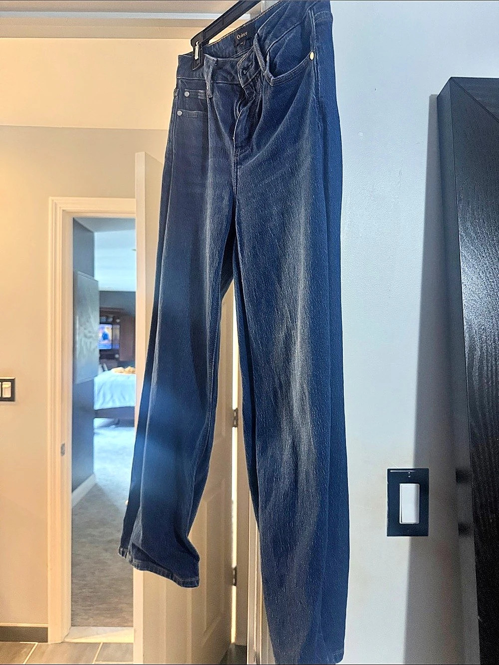 XOXO Women's Straight Leg Jeans in Blue
